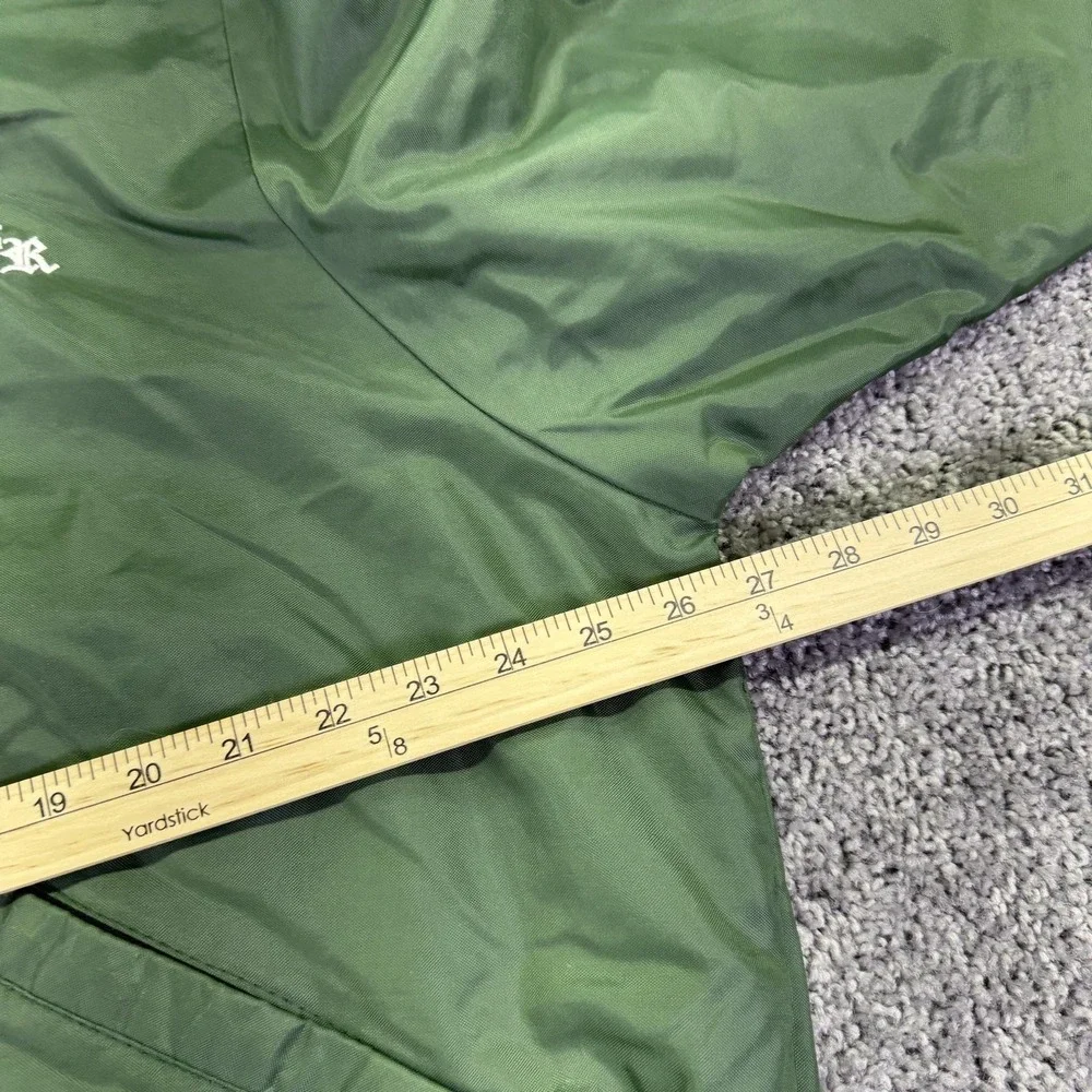 Vintage Steichens Jacket Mens M Green V Neck East Twins Baseball Windbreaker